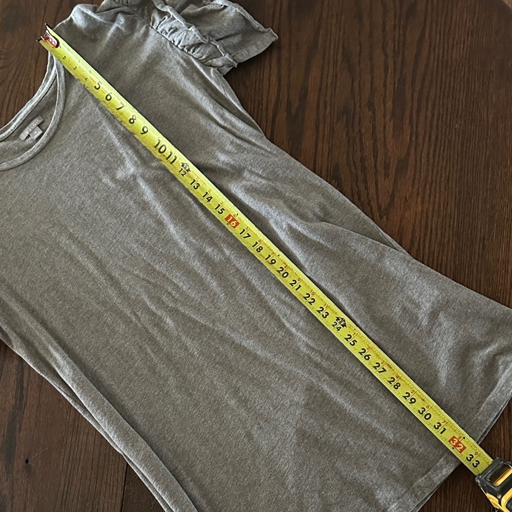 Falls Creek Heather Gray Ruffle Sleeve Dress - Picture 6 of 6
